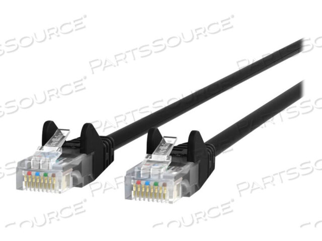 OEM#: A3L791-03-BLK-S3FT CAT5E SNAGLESS PATCH CABLE, UTP, ЧЕРНАЯ ПВХ-ОБОЛОЧКА, 24AWG, T568B, 50 MICRON, от Belkin
