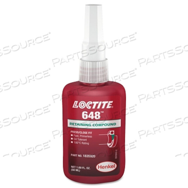 OEM#: 1835920648(TM) СОСТАВ ДЛЯ ФИКСАЦИИ, ЗАПРЕССОВАННАЯ ПОСАДКА, ВЫСОКАЯ ПРОЧНОСТЬ, БЫСТРОЕ ОТВЕРЖДЕНИЕ, 50 МЛ от бренда Loctite