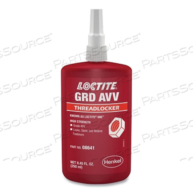OEM#: 214166GRADE AVV THREADLOCKER, 250 МЛ, БУТЫЛКА, КРАСНАЯ от Loctite Brand