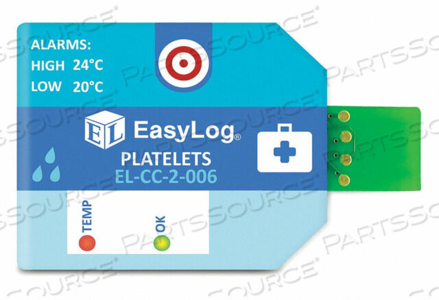OEM#: EL-CC-2-006 PK10 РЕГИСТРАТОР ДАННЫХ ТЕМПЕРАТУРЫ ТРОМБОЦИТОВ 2,60 Вт PK10 от Lascar