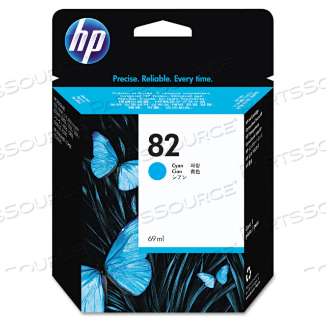 HP 82, (C4911A) ОРИГИНАЛЬНЫЙ КАРТРИДЖ С ГОЛУБЫМИ ЧЕРНИЛАМИ