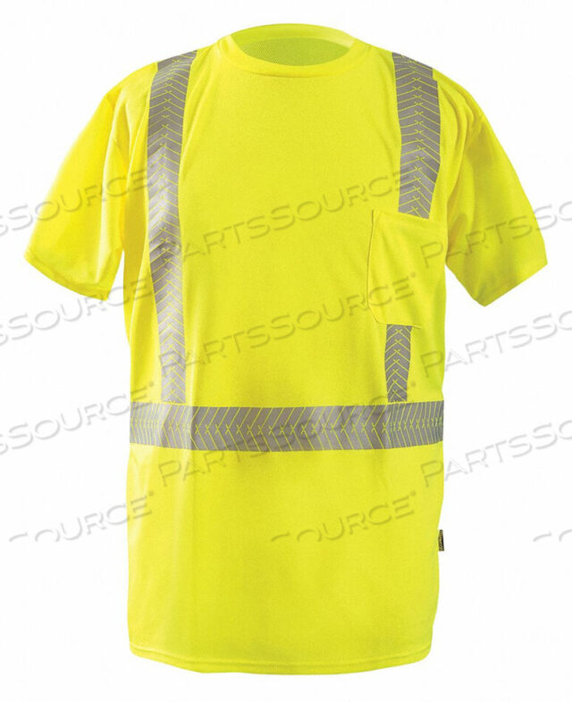 OEM#: LUX-TSSP2B-Y5XФУТБОЛКА С КОРОТКИМ РУКАВОМ, С СЕГМЕНТИРОВАННОЙ ЛЕНТОЙ, HI-VIS, ЖЕЛТАЯ 5XL от Occunomix