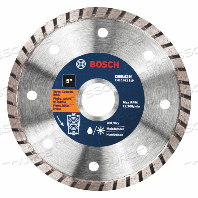 OEM#: DB542HDАЛМАЗНОЕ ПИЛЬНОЕ ПОЛОТНО ДИАМЕТРОМ 5 ДЮЙМОВ от Bosch Tools