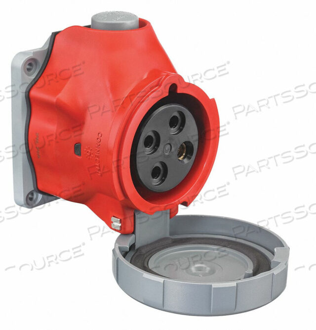 OEM#: HBLS432R3WPIN AND SLEEVE RECEPTACLE 32A 10 HP RED by Hubbell Incorporated, Wiring Device-Kellums