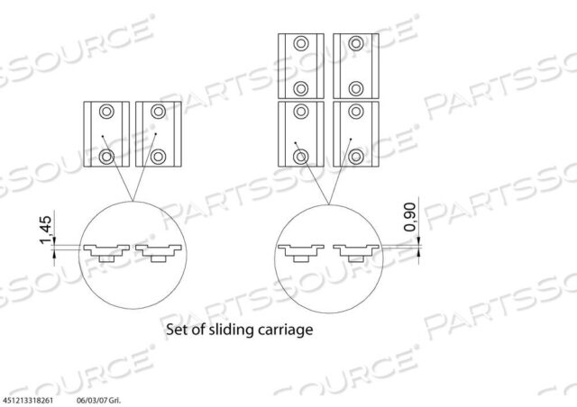 OEM#: 451213318261КОМПЛЕКТ SLIDER от Philips Healthcare