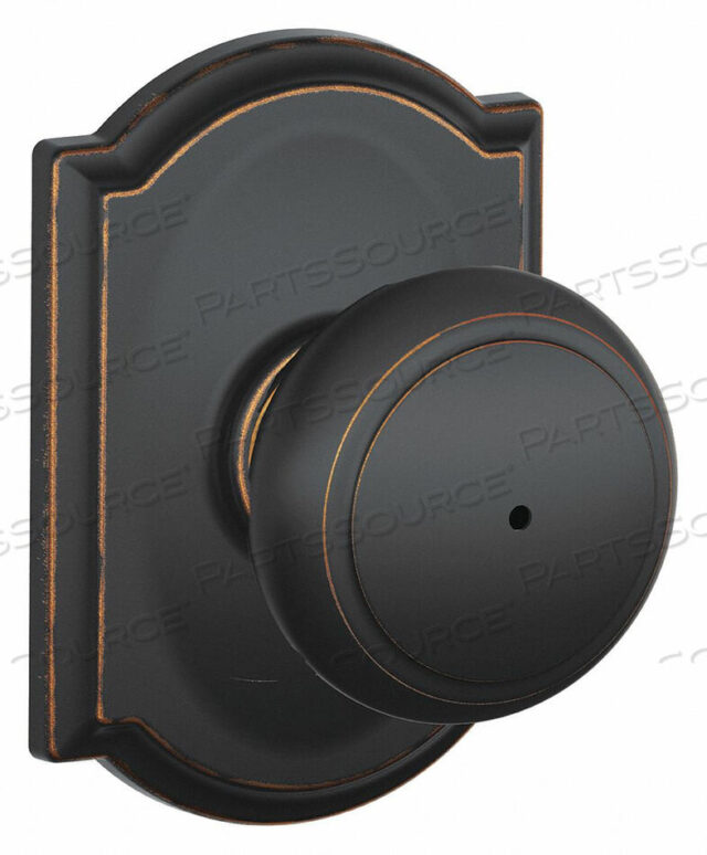 OEM#: F40 и 716 CAMKNOB LOCKSET ANTIQUE BRONZE PRIVACY GR 2 от Schlage Lock