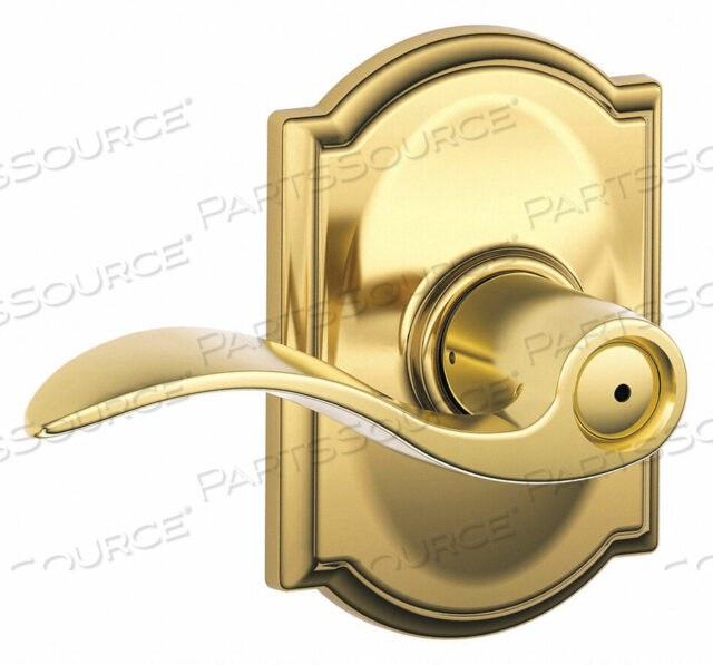 OEM#: F40 ACC 605 CAMDOOR LEVER LOCKSET BRIGHT BRASS PRIVACY от Schlage Lock