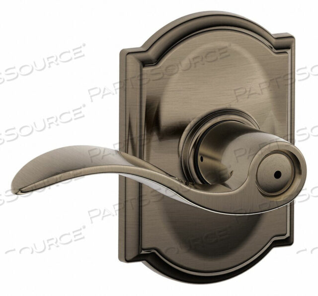 OEM#: F40 ACC 620 CAMLEVER LOCKSET ANTIQUE NICKEL PRIVACY by Schlage Lock