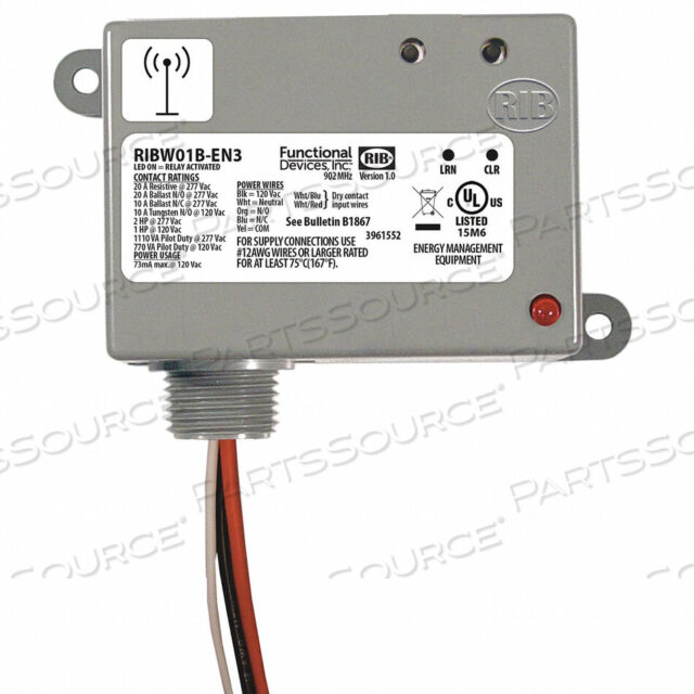 OEM#: RIBW01B-EN3БЕСПРОВОДНОЕ РЕЛЕ/ПЕРЕДАТЧИК SPDT 120 В переменного тока от RIB