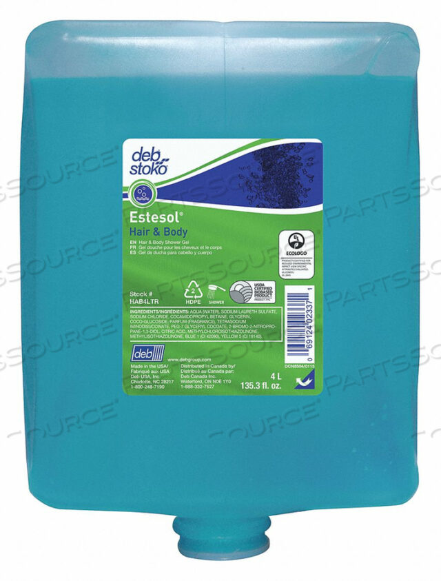 OEM#: HAB4LTRShampoo And Body Wash 4000ML GEL PK4 от Deb