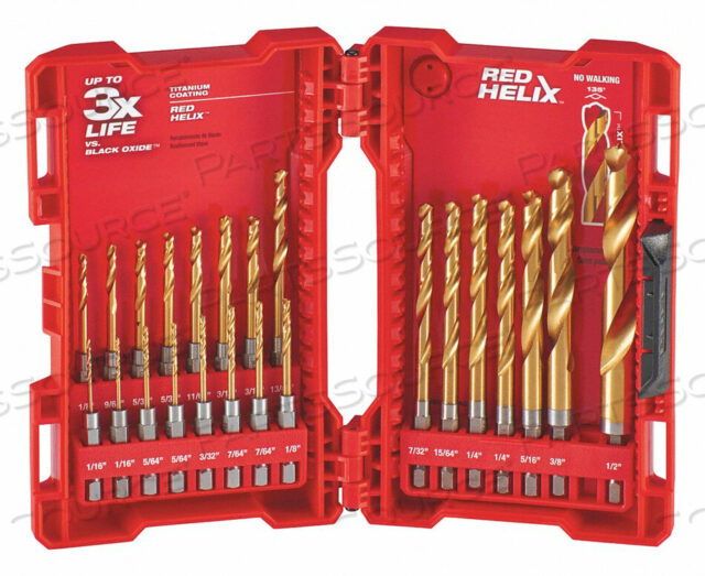 OEM#: 48-89-4631КОМПЛЕКТ СВЕРЛ, ВСЕГО 23, СТАЛЬ, С ТИТАНОВЫМ ПОКРЫТИЕМ от Milwaukee Electric Tools