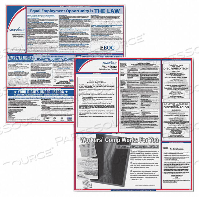 OEM#: EFEDSTCRPSECLALABOR LAW POSTER KIT LA ENGLISH 2-1/2INW от Complyright
