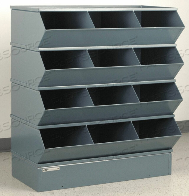 OEM#: 3-412SSBСЕКЦИОННЫЙ БЛОК КОНТЕЙНЕРОВ 12 СЕРЫЙ 41-1/2 ДЮЙМА H от Stackbin Corporation