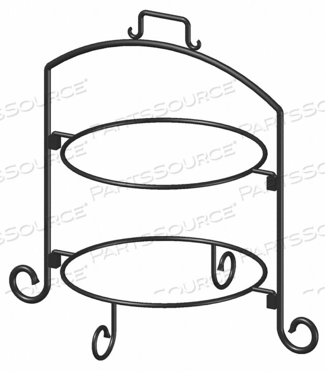 OEM#: WR-122КРУГЛАЯ ПОДСТАВКА ДЛЯ ПЛАСТИНЫ ЧЕРНЫЙ ЖЕЛЕЗНЫЙ 2 ЯРУСА 12 ДЮЙМОВ от ITI