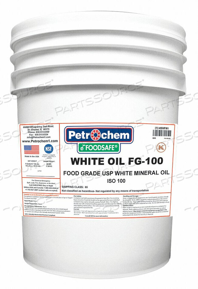 OEM#: WO FG-100-005МИНЕРАЛЬНОЕ ГИДРАВЛИЧЕСКОЕ МАСЛО ВЕДРО 5 ГАЛЛОНОВ от Petrochem
