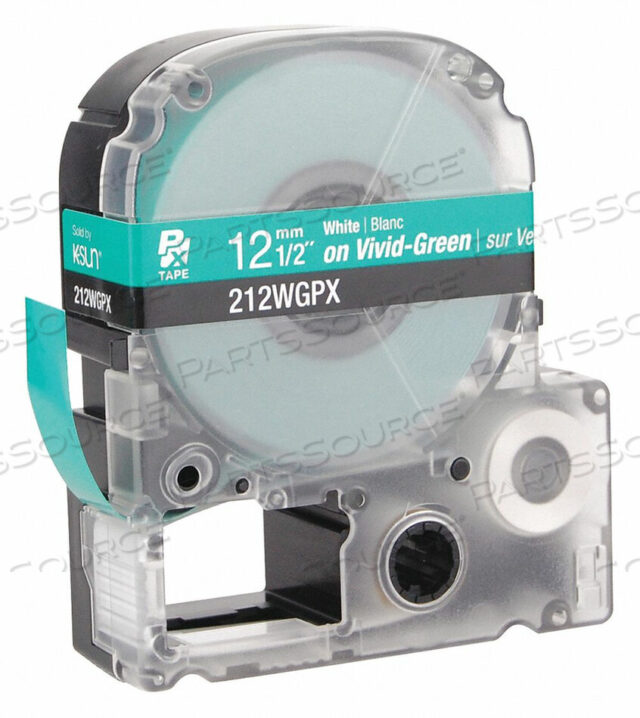 OEM#: 212WGPXЭТИКЕТКА ДЛЯ КАРТРИДЖА 1/2 ДЮЙМА W ЗЕЛЕНАЯ от Epson