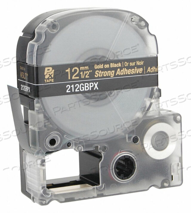 OEM#: 212GBPXЭТИКЕТКА ДЛЯ КАРТРИДЖА 1/2 ДЮЙМА W ЧЕРНО-ЗОЛОТАЯ от Epson