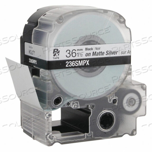 OEM#: 236SMPXЭТИКЕТКА КАРТРИДЖА ЧЕРНАЯ НА СЕРЕБРИСТОМ МАТОВОМ ОТ Epson