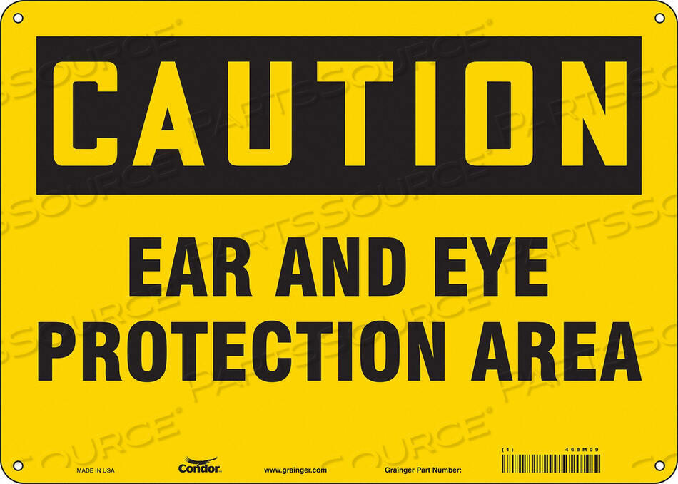 OEM#: 468M09SAFETY SIGN 14 WX10 H 0.032 THICKNESS by Condor