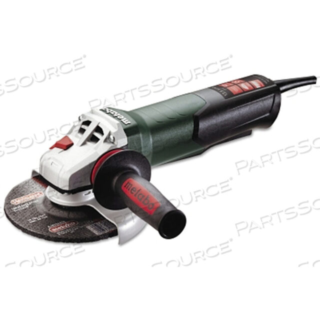 OEM#: WEP15150Q6 УГЛОВАЯ ШЛИФОВАЛЬНАЯ МАШИНА, 13,5 А, 9600 ОБ/МИН, ПЕРЕКЛЮЧАТЕЛЬ ЛЕПЕСТКОВЫЙ, БЕЗ БЛОКИРОВКИ от Metabo