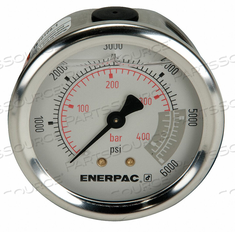 OEM#: G2534RМАНОМЕТР 0 ДО 6000 PSI 2-1/2IN от Enerpac