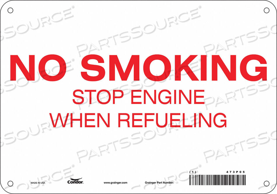 OEM#: 473P05ЗНАК «КУРИТЬ ЗАПРЕЩЕНО» 10 ШX7 В 0,055 ТОЛЩИНА от Condor
