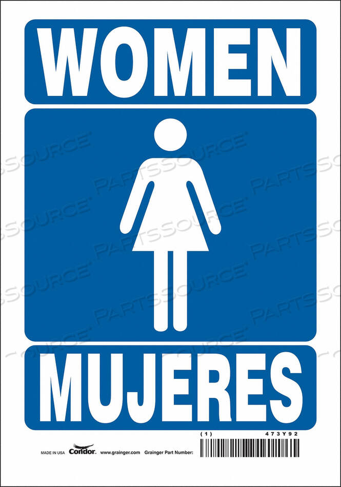 OEM#: 473Y92ЗНАК ТУАЛЕТА 7 Ш 10 В 0,004 ТОЛЩИНА от Condor