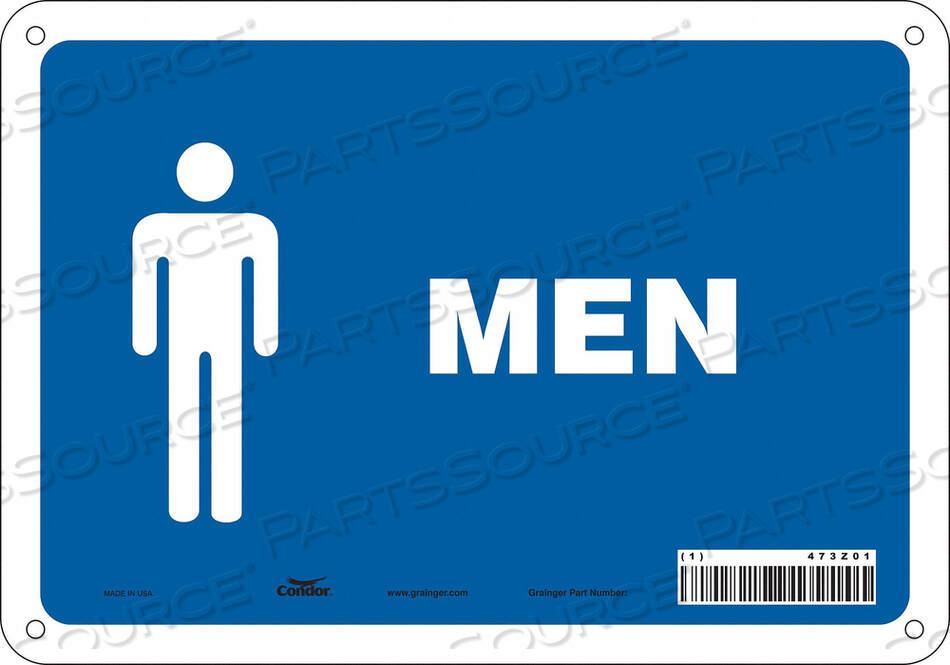 OEM#: 473Z01ЗНАК ТУАЛЕТА 10 Ш 7 В 0,055 ТОЛЩИНА от Condor