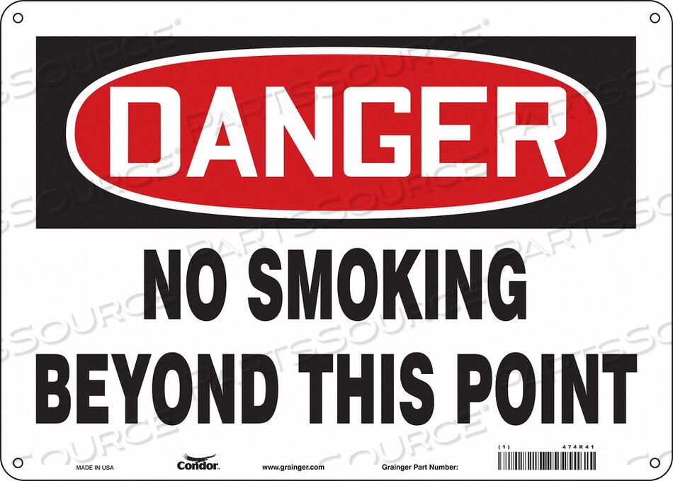 OEM#: 474R41SAFETY SIGN 14 W 10 H 0.032 THICKNESS by Condor
