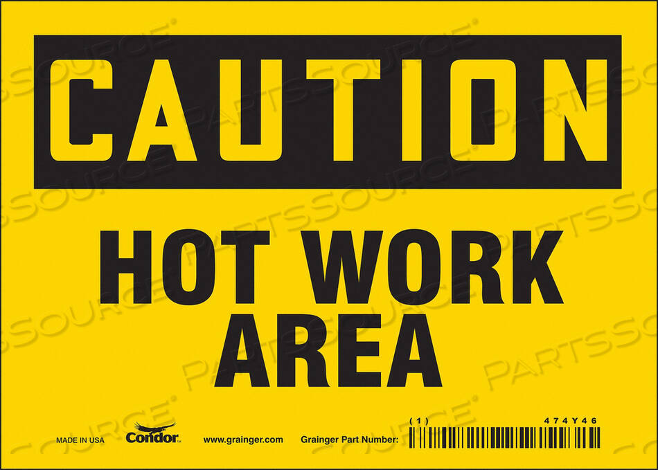 OEM#: 474Y46ЗНАК ОПАСНОСТИ 7 Ш X 5 В ТОЛЩИНА 0,004 от Condor