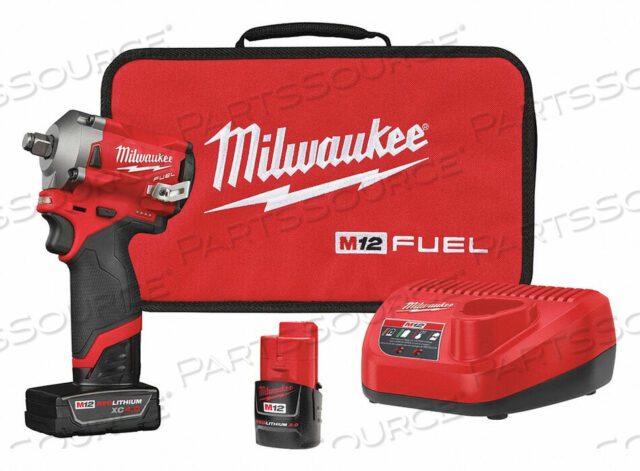 OEM#: 2555-22КОМПЛЕКТ АККУМУЛЯТОРНОГО УДАРНОГО ГАЕЧНОГО КЛЮЧА 1/2 ПРИВОДА SZ от Milwaukee Electric Tools