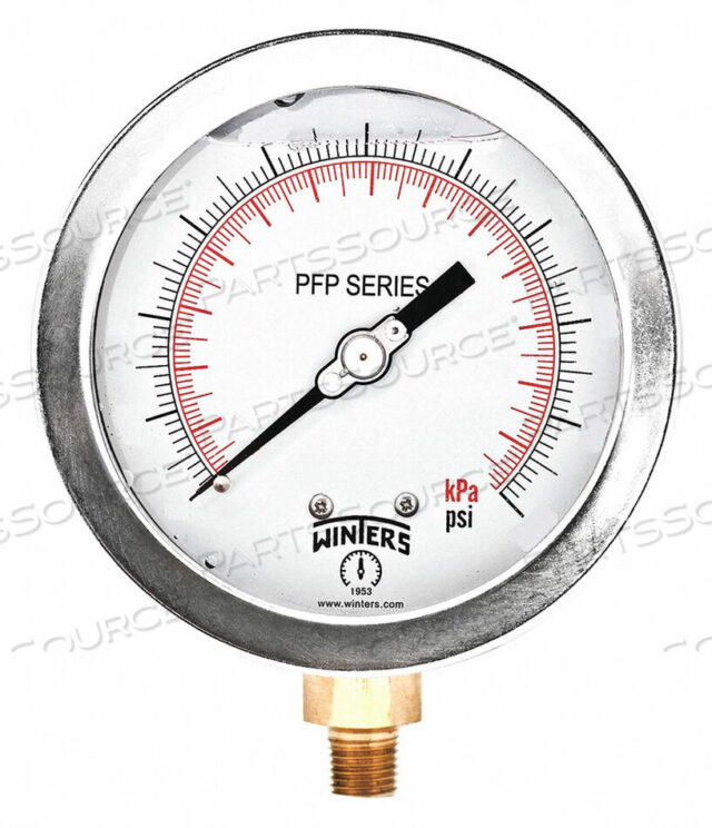 OEM#: PFP609WBYGAUGE 4 РАЗМЕР ЦИФЕРБЛАТА СОЕДИНЕНИЕ MNPT от Winters Instruments