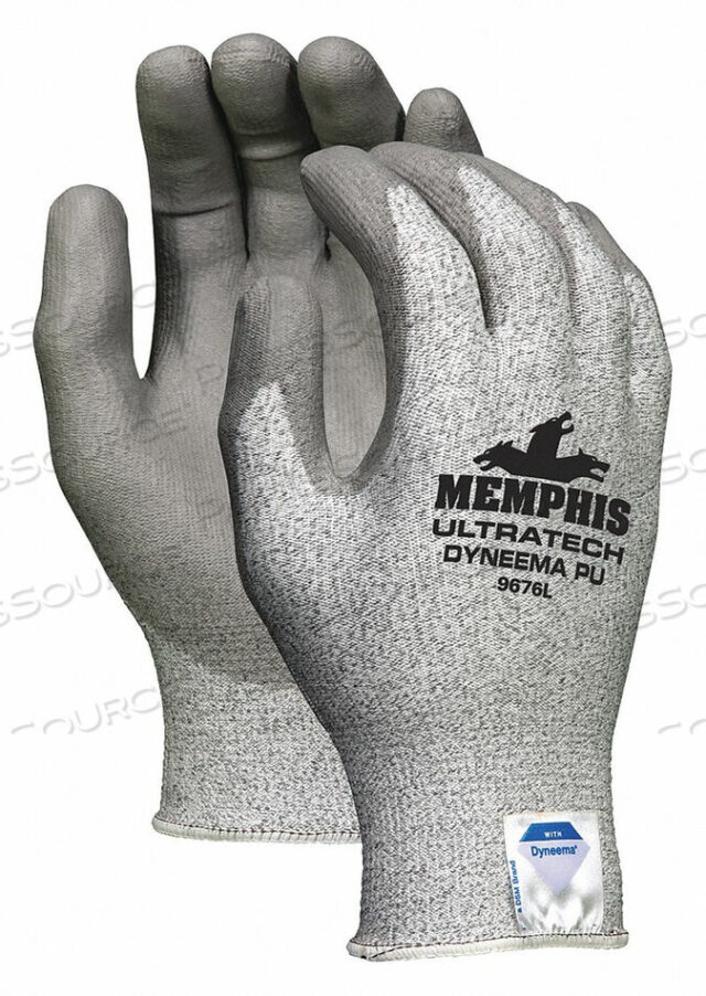 OEM#: 9676SULTRATECH DYNEEMA 13 GAUGE SALT AND PEPPER SHELL, СЕРОЕ ПОЛИУРЕТАНОВОЕ ПОКРЫТИЕ, УРОВЕНЬ ПОРЕЗА A3, ИСТИРАНИЕ 6, ПРОКОЛ 3, ЛОВКОСТЬ 5 от MCR Safety