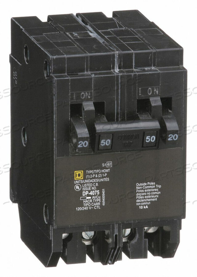 OEM#: HOMT2020250МИНИАТЮРНЫЙ ВЫКЛЮЧАТЕЛЬ 120/240 В 20 А от Square D
