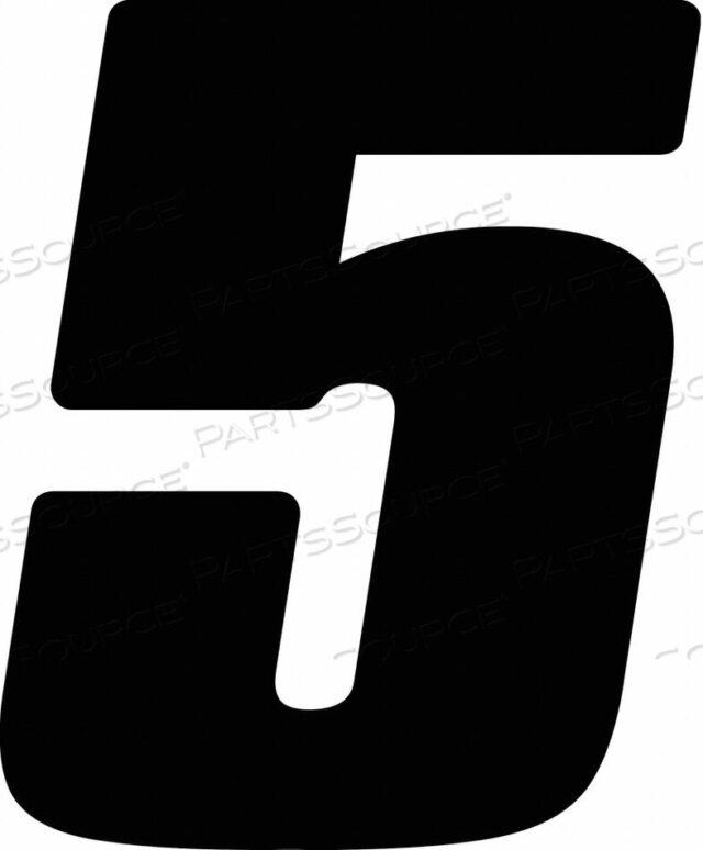 OEM#: DB512B-5НОМЕР ЭТИКЕТКИ ЧЕРНЫЙ 5-1/2 ДЮЙМА H № 5 PK12 от Hardline Products