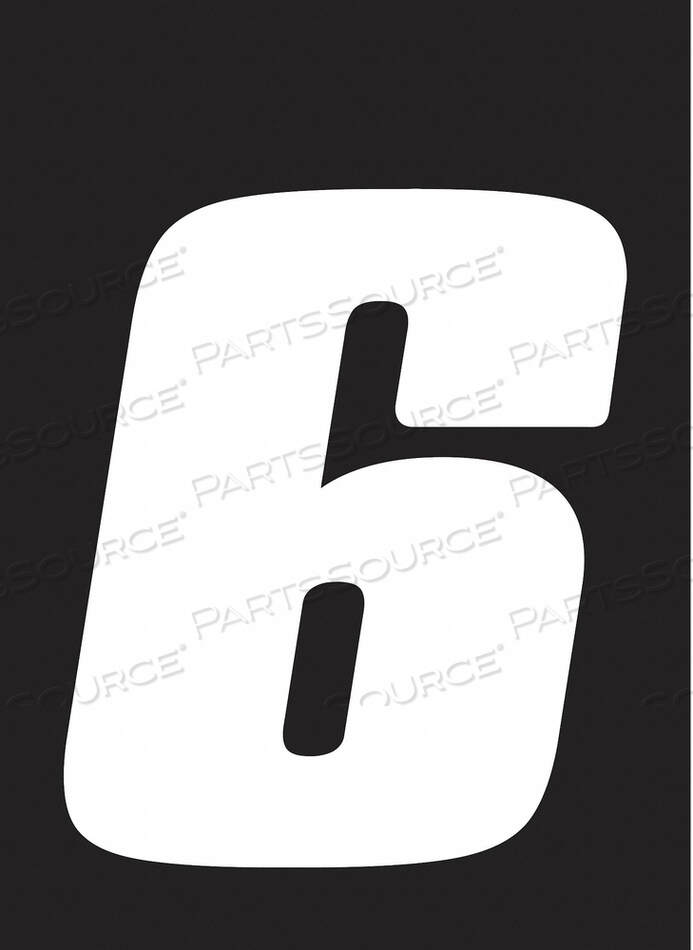 OEM#: DB53W-6НОМЕР ЭТИКЕТКИ WHT 5-1/2 ДЮЙМА H № 6 PK3 от Hardline Products