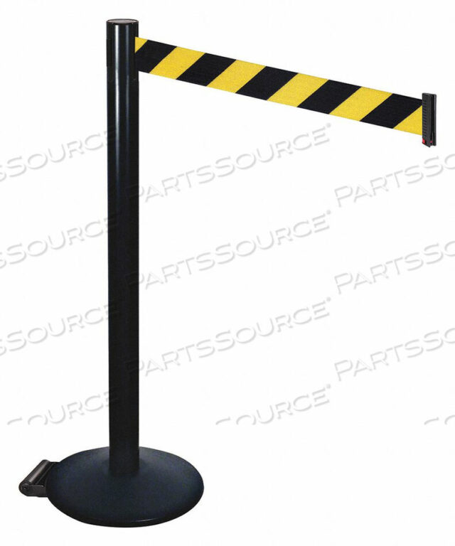 OEM#: 335BA-BYDBARRIER POST BLACK BLK/YLW BELT W/WHEELS от VISIONTRON Corp.