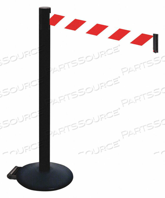 OEM#: 335PSB-RWDBARRIER POST RED/WHITE BELT W/WHEELS от VISIONTRON Corp.