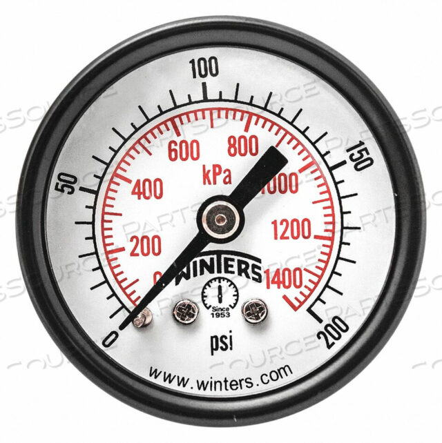 OEM#: PEM1422МАНОМЕТР 1-1/2 РАЗМЕР ЦИФЕРБЛАТА ЧЕРНЫЙ от Winters Instruments