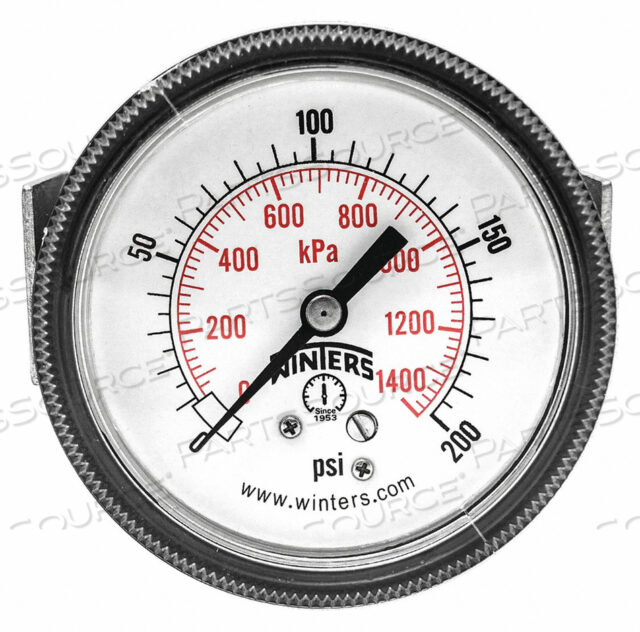 OEM#: P9U901441UCМАНОМЕТР 2-1/2 РАЗМЕР ЦИФЕРБЛАТА ЧЕРНЫЙ от Winters Instruments