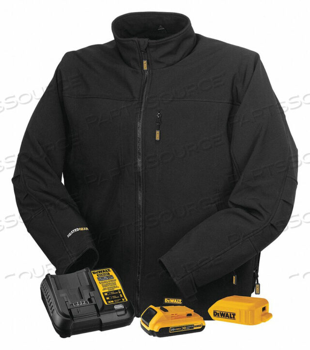 OEM#: DCHJ060ABD1-XLКУРТКА С УТЕПЛЁННЫМ РАЗМЕРОМ XL МУЖСКАЯ ЧЁРНАЯ от DeWalt