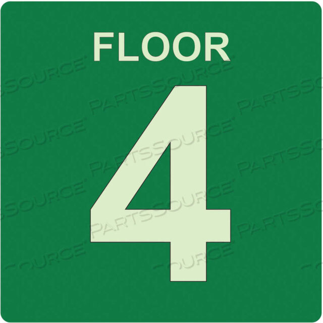OEM#: 4240-00-NIB-0285ЗНАК НАПОЛЬНЫЙ 4 ЗЕЛЕНЫЙ АНГЛИЙСКИЙ ПВХ от Ability One