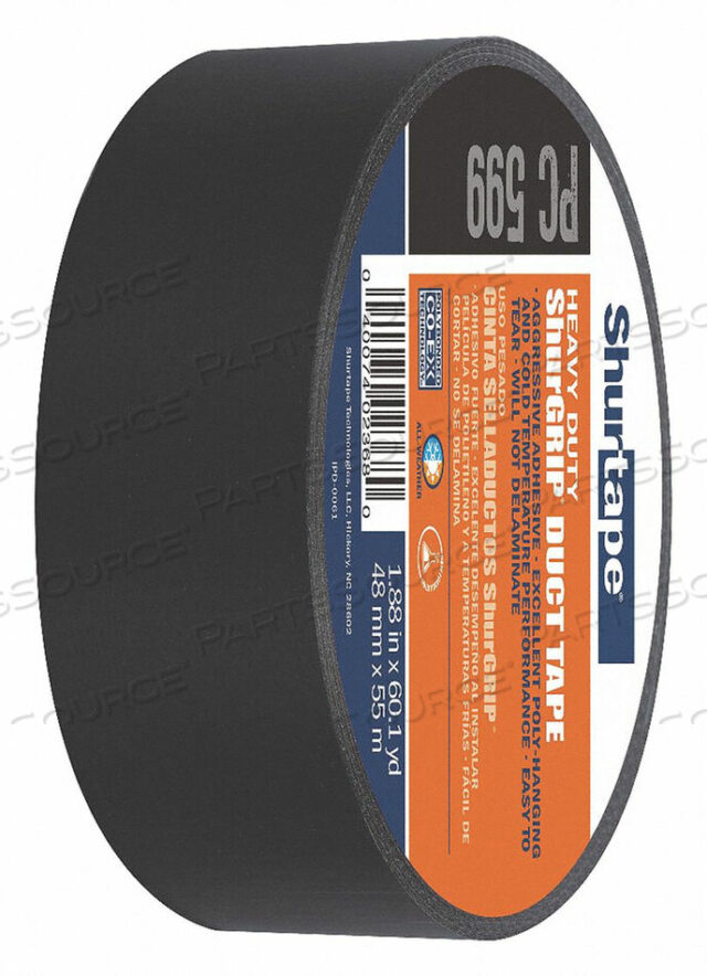 OEM#: PC 009 BLK-48MM X 55M-24 RLS/CS ЛЕНТА КЛЕЙКАЯ 55M L 131 OZ/IN ЧЕРНАЯ от Shurtape