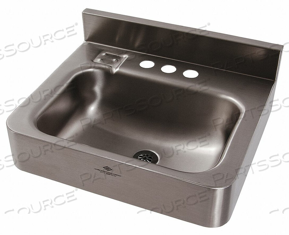 OEM#: 1950-1-09-GT-H34РАКОВИНА ДЛЯ ТУАЛЕТА БЕЗ КРАНА, СЕРЕБРИСТАЯ, от Dura-Ware