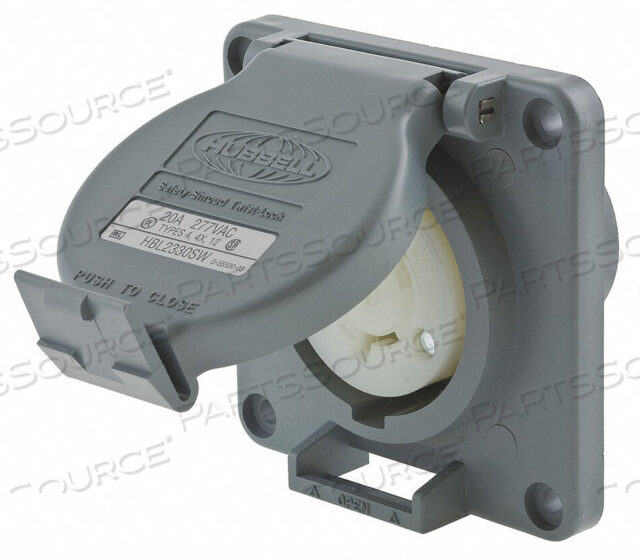 OEM#: HBL2330SWWATERTIGHT LOCKING RECEPTACLE 20 GRAY от Hubbell Incorporated, Wiring Device-Kellums