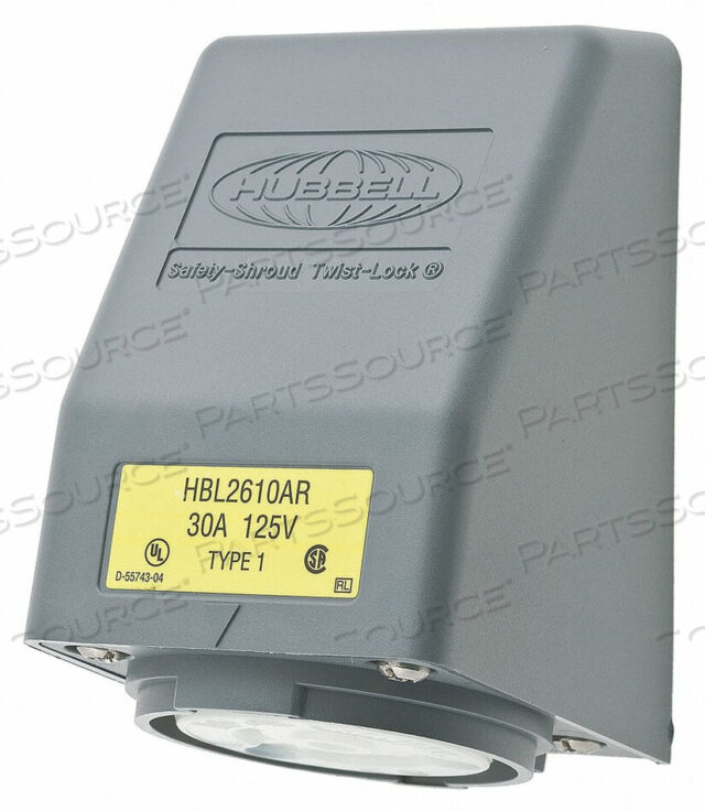 OEM#: HBL2610ARУГЛОВАЯ ЗАМЫКАЮЩАЯ РОЗЕТКА ПРОМЫШЛЕННАЯ 30 от Hubbell Incorporated, Wiring Device-Kellums