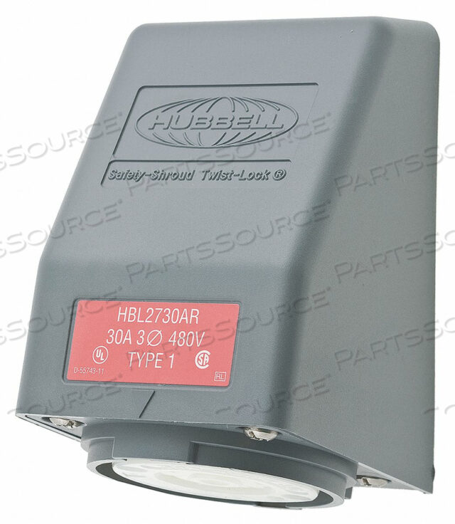 OEM#: HBL2730ARУГЛОВАЯ ЗАМЫКАЮЩАЯ РОЗЕТКА ПРОМЫШЛЕННАЯ 30 от Hubbell Incorporated, Wiring Device-Kellums