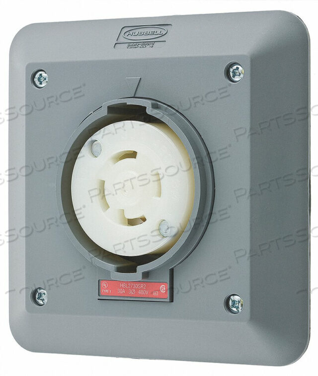 OEM#: HBL2730SR2БЛОКИРУЕМАЯ РОЗЕТКА ПРОМЫШЛЕННАЯ 30 СЕРАЯ от Hubbell Incorporated, Wiring Device-Kellums