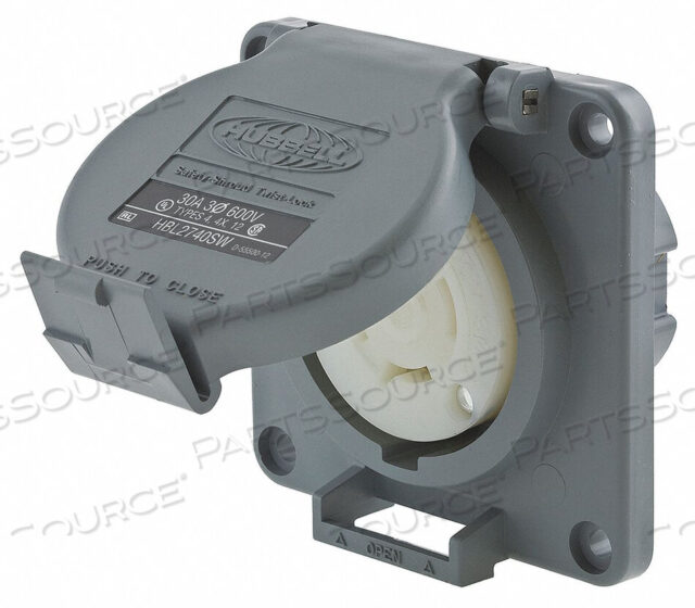 OEM#: HBL2740SWWATERTIGHT LOCKING RECEPTACLE 30 GRAY от Hubbell Incorporated, Wiring Device-Kellums