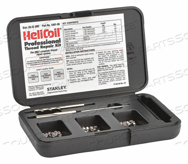 OEM#: 5401-06КОМПЛЕКТ ДЛЯ РЕМОНТА РЕЗЬБЫ 304 SS 6-32 36 ШТ. от Heli-Coil